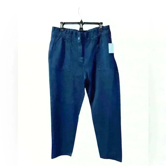Liz Claiborne Navy Pants 10 Tall - Picture 2 of 4